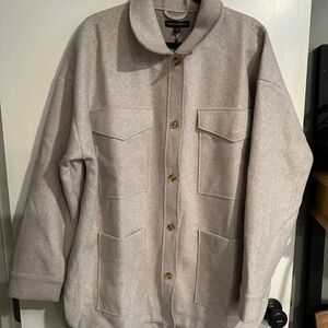 Banana Republic Womens Cream Colored Super Soft Jacket